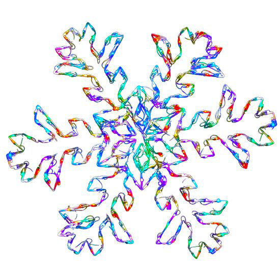 The Holiday Aisle® Snowflake Color Changing RGB Lighted Display Wayfair